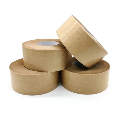 Glasvezel Versterkte de Ponsband Zelfklevende Document van Flatback Kraftpapier Pakketband