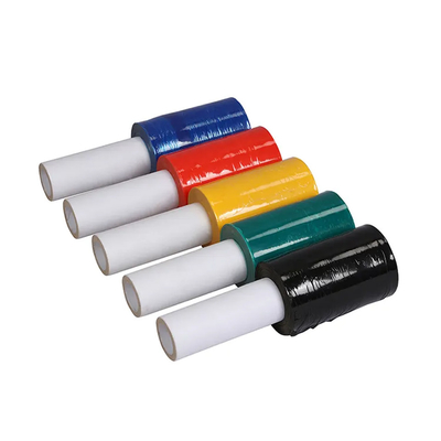 Gekleurde van de de Rekomslag van Mini Handheld LLDPE de Film Gele Plastic Omslag met Handvattenautomaat