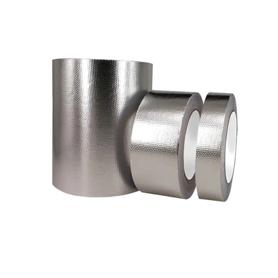 Vlam - van de de Foliehvac Thermische Isolatie van het vertragers de Zelfklevende Aluminium Band van de de Glasvezeldoek