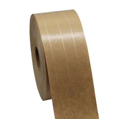 De versterkte Water Geactiveerde Ponsband van Kraftpapier met 3 past Nylon Garen in