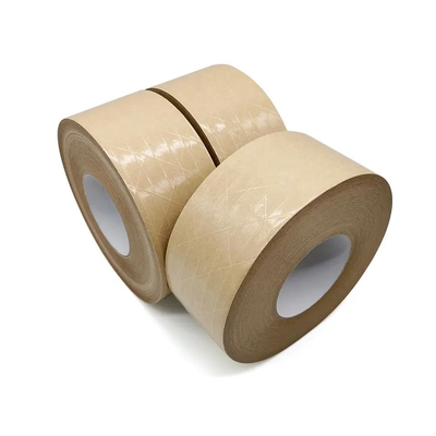 Glasvezel Versterkte de Ponsband Zelfklevende Document van Flatback Kraftpapier Pakketband