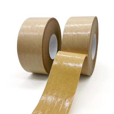 Glasvezel Versterkte de Ponsband Zelfklevende Document van Flatback Kraftpapier Pakketband