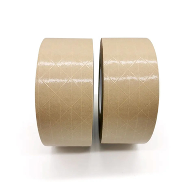 Glasvezel Versterkte de Ponsband Zelfklevende Document van Flatback Kraftpapier Pakketband