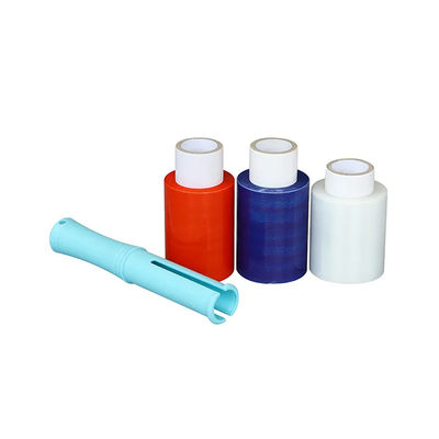 Gekleurde van de de Rekomslag van Mini Handheld LLDPE de Film Gele Plastic Omslag met Handvattenautomaat
