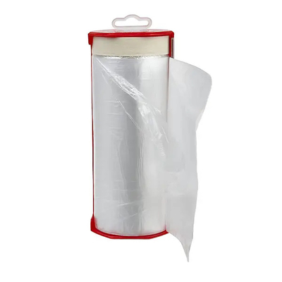 PE Schilders bonden pre Maskerende Film Gevouwen Masker van de Beschermings Beschikbare Hand voor het Schilderen vast