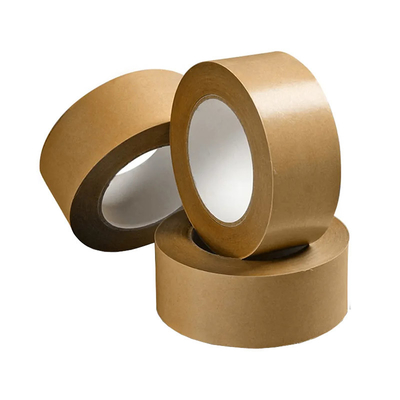Band van de Band Voor het drukken geschikte Programmeerbare Zelfklevende Flatback Gedrukte Kraftpapier van Eco de Vriendschappelijke Versterkte Kraftpapier
