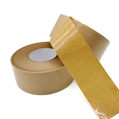 Zelfklevende van de Bandglasvezel Versterkte Flatback Kraftpapier van de Pakpapierverpakking de Verpakkingsband
