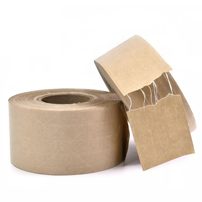 De versterkte Kraftpapier-Document Verzegelende Band van Bandwater Geactiveerde Douane Gedrukte Kraftpapier