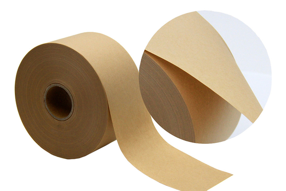 Het niet Versterkte Bruine van de Ponsbandeco van Kraftpapier Vriendschappelijke Natte Water activeerde Gegomde Ponsband