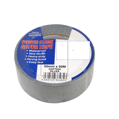 Op zwaar werk berekende Gaffer van de Synthetisch Rubberstof Band Waterdicht Zilveren Duck Cloth Tape For Carpet