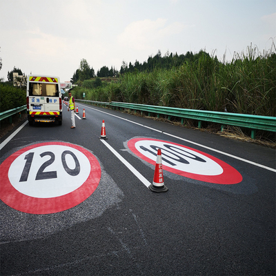 Vormde de bestratings Tijdelijke Weg die Band merkt pre Gekleurde Weerspiegelende Bestratingsstriping Band
