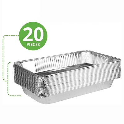 Het op zwaar werk berekende Ondiepe Beschikbare van de de Containers Langwerpige Folie van het Aluminiumfolievoedsel Deksel van Pan With