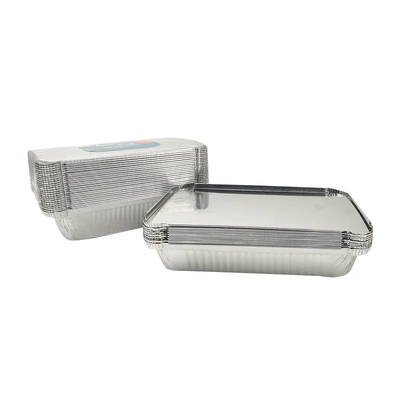 1LB douane 8342 van het de Containers450ml Voedsel van het Aluminiumfolievoedsel de Containerfolie met Deksel