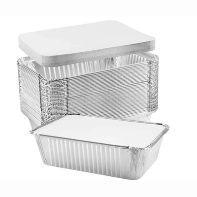 Van het de Aluminiumfolievoedsel van de voedselrang van het de Containers Meeneemvoedsel de Verpakkingsaluminiumfolie Tray With Lid