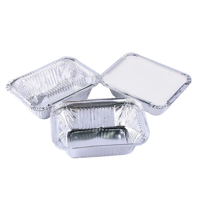 260ml het kleine Aluminium haalt Containers weg Bakkend het Beschikbare Voedsel Tray With Lid van de Aluminiumfolie