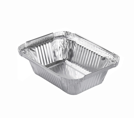 260ml het kleine Aluminium haalt Containers weg Bakkend het Beschikbare Voedsel Tray With Lid van de Aluminiumfolie