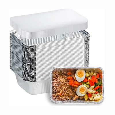 F4 83185 Beschikbare Foliecontainers met de Folie van de het Aluminiumcake van de Deksels1750ml Rechthoek