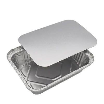 F4 83185 Beschikbare Foliecontainers met de Folie van de het Aluminiumcake van de Deksels1750ml Rechthoek