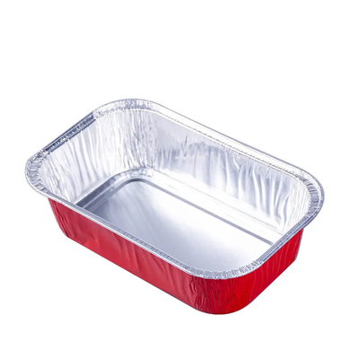 500ml beschikbare de Doosaluminiumfolie Pan Airline Food Packing Trays van de Vliegtuiglunch met Deksels