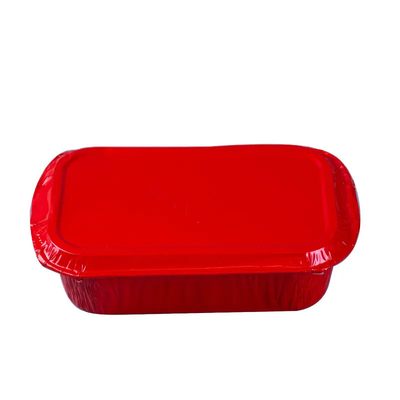 500ml beschikbare de Doosaluminiumfolie Pan Airline Food Packing Trays van de Vliegtuiglunch met Deksels