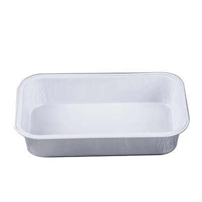 350ml van de het Voedseldienst van de rechthoek Beschikbare Luchtvaartlijn de Aluminiumfoliecontainer met Deksel