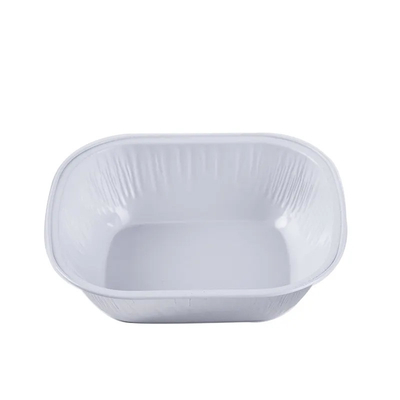 250ml van de de Containers de Beschikbare Inflight Met een laag bedekte Luchtvaartlijn van het aluminiumfolievoedsel Containers van de het Voedselcatering met Deksels