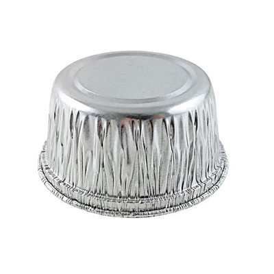 Ronde meeneem aluminiumfolie voedselcontainers 130 ml wegwerp Ramekins-bekers