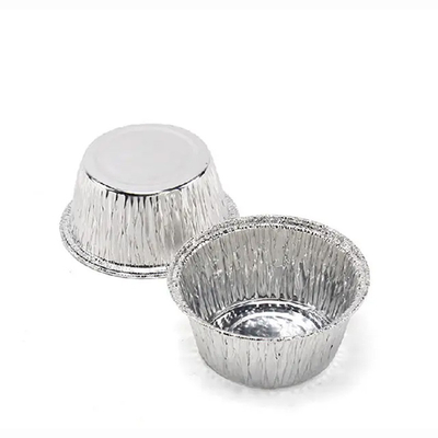 Ronde meeneem aluminiumfolie voedselcontainers 130 ml wegwerp Ramekins-bekers