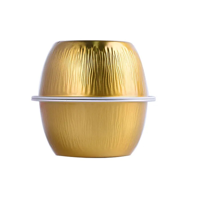 130ML beschikbare Aluminiumfolievoedsel Containers Geplooide het Bakken de Kompan van de Koppen Kleurrijke Cake