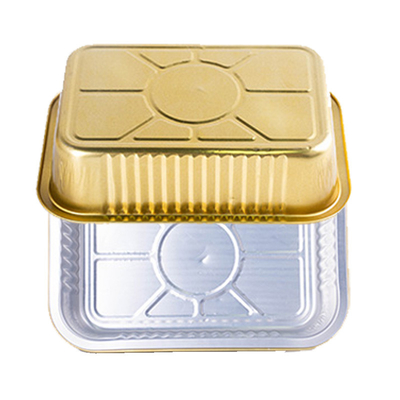 750ml beschikbare Kleurrijke het Bakselcake Tray Pan Container van de Aluminiumfolie