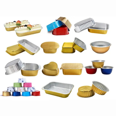 750ml beschikbare Kleurrijke het Bakselcake Tray Pan Container van de Aluminiumfolie
